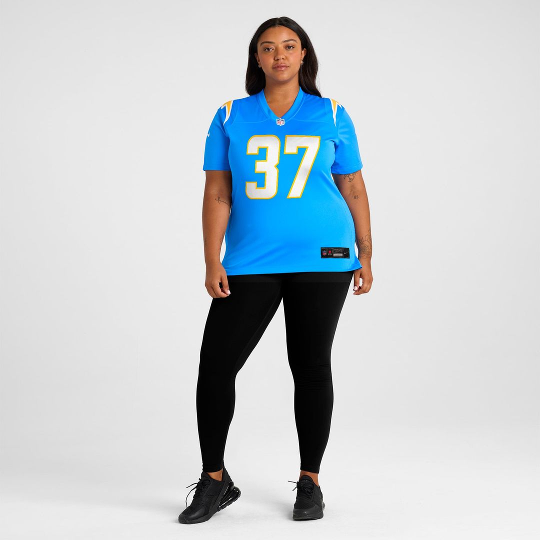 Jordan Oladokun Los Angeles Chargers Women's Team Game Jersey - Powder Blue