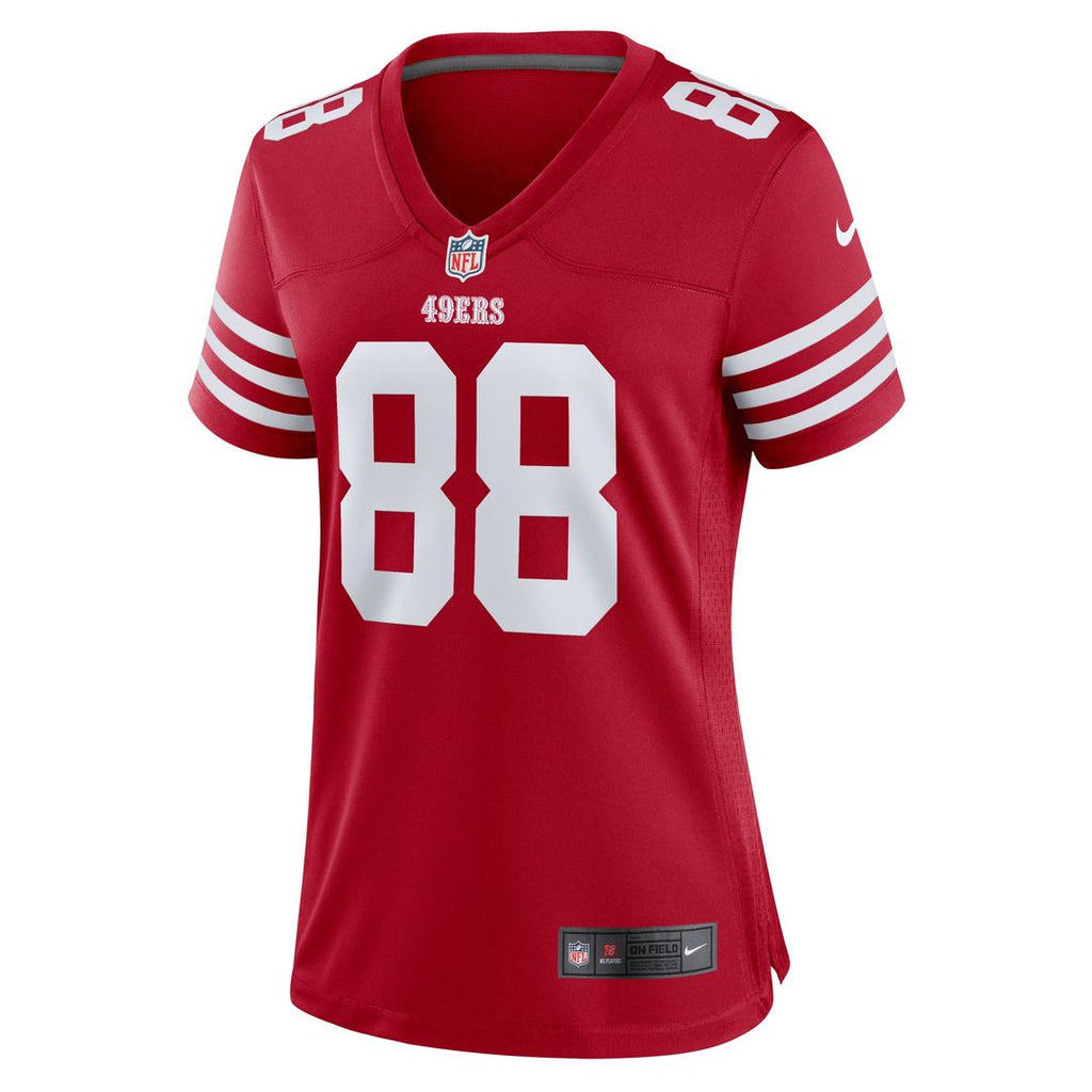 Jake Tonges San Francisco 49ers Women's Team Game Jersey - Scarlet