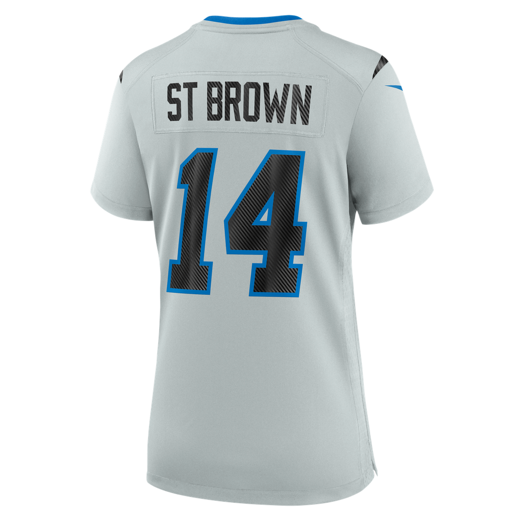 Amon - Ra St. Brown Detroit Lions Women's 2026 Rivalries Collection Game Jersey - Silver