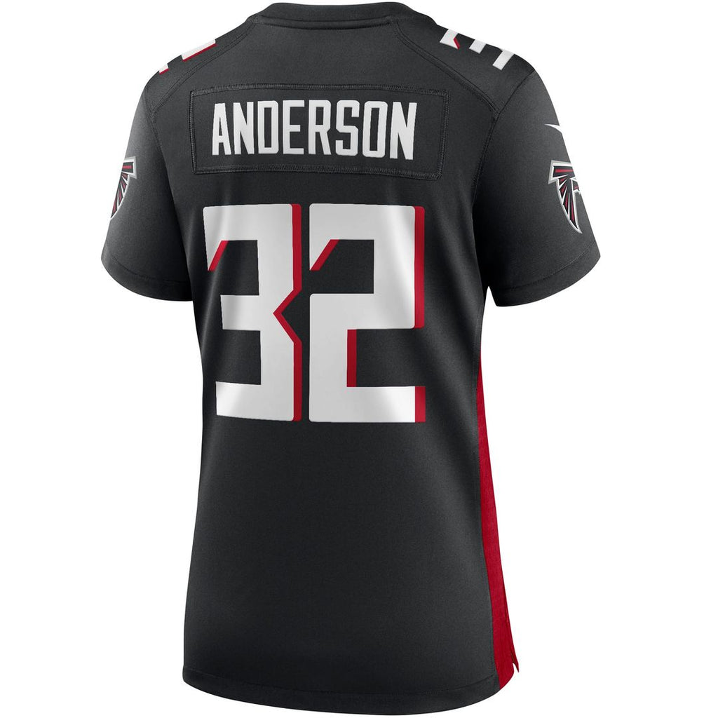 Jamal Anderson Atlanta Falcons Women's Game Retired Player Jersey - Black