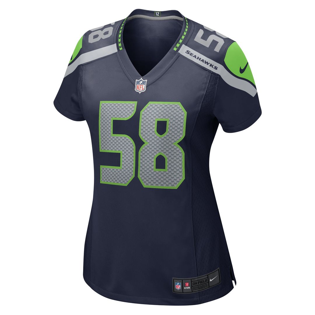 Derick Hall Seattle Seahawks Women's Team Game Jersey - College College Navy