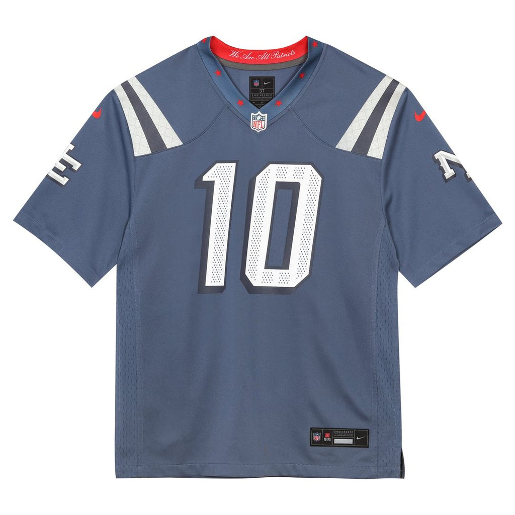 Drake Maye New England Patriots Preschool Rivalries Collection Game Jersey - Blue