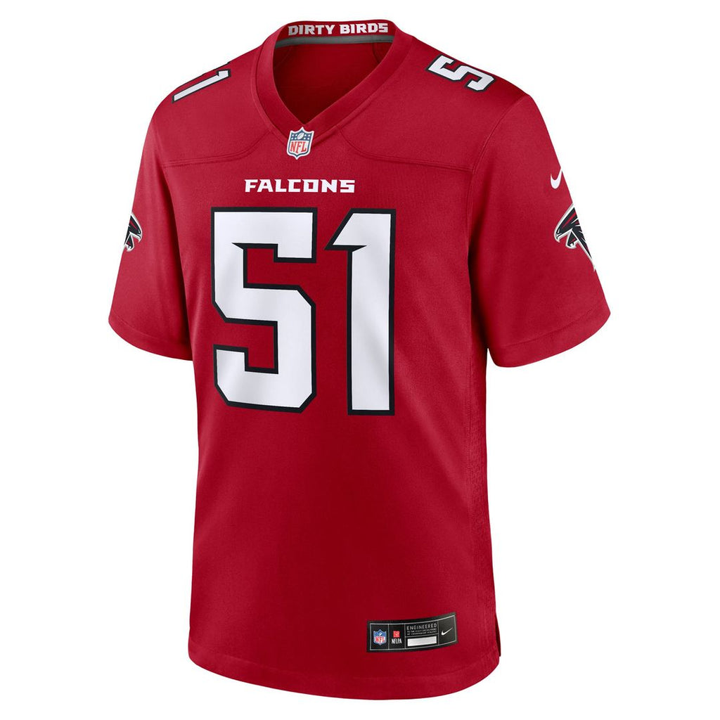 Jared Ivey Atlanta Falcons Team Game Jersey - Red