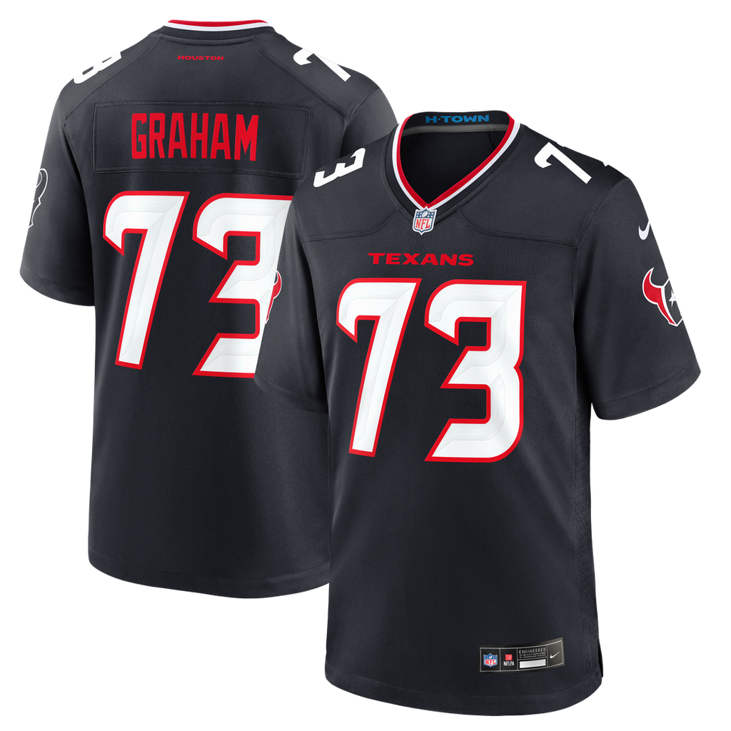 Derrick Graham Houston Texans Team Game Jersey - Navy