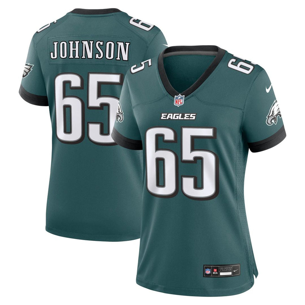 Lane Johnson Philadelphia Eagles Women's Team Game Jersey - Midnight Green