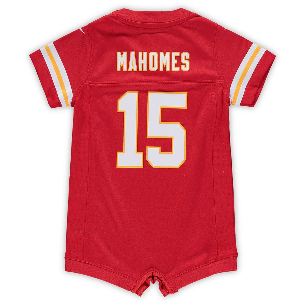 Patrick Mahomes Kansas City Chiefs Newborn Romper Game Jersey - Red