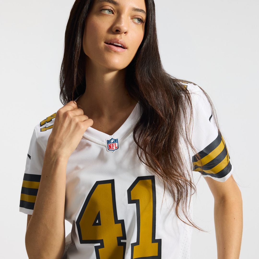 Alvin Kamara New Orleans Saints Women's Alternate Game Player Jersey - White