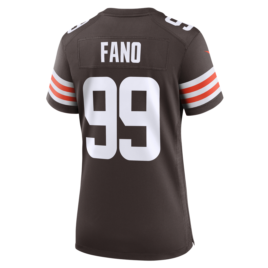 Logan Fano Cleveland Browns Women's Team Game Jersey - Brown