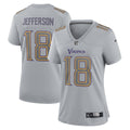 Justin Jefferson Minnesota Vikings Women's Atmosphere Fashion Game Jersey - Gray