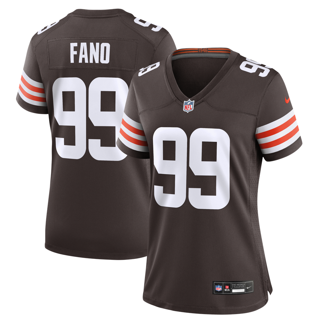 Logan Fano Cleveland Browns Women's Team Game Jersey - Brown