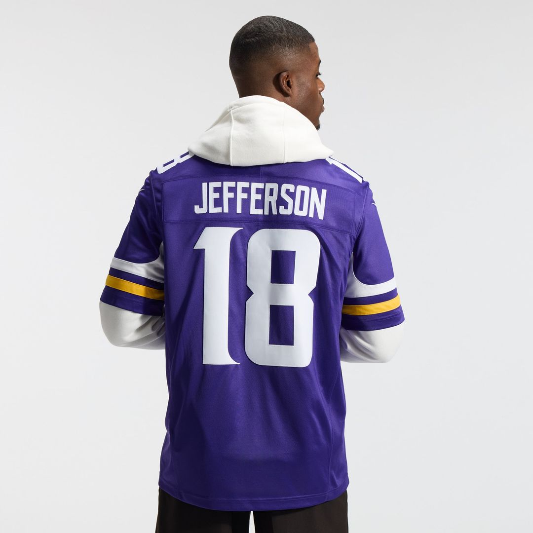 Justin Jefferson Minnesota Vikings Team Vapor F.U.S.E. Stitched Limited Jersey - Purple