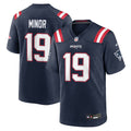 Kobee Minor New England Patriots Team Game Jersey - Navy