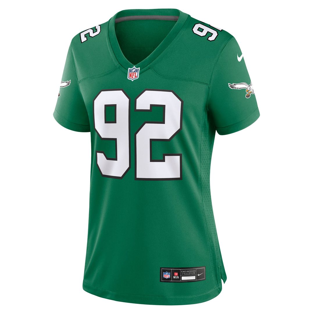 Reggie White Philadelphia Eagles Women's Alternate Game Jersey - Kelly Green