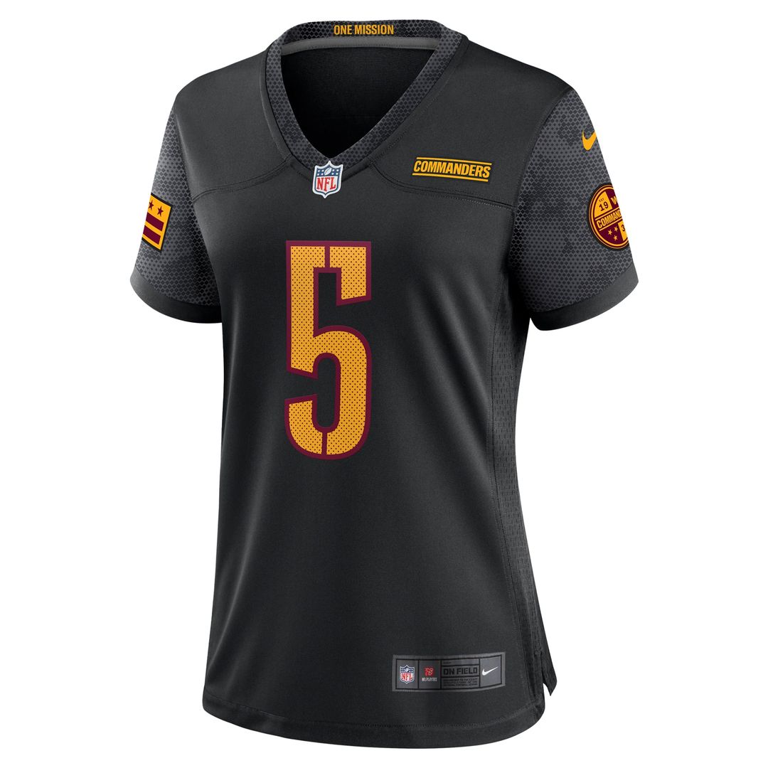 Jayden Daniels Washington Commanders Women's Alternate Game Player Jersey - Black