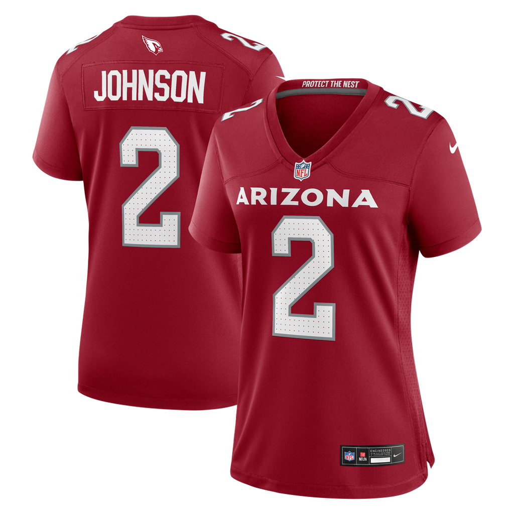 Will Johnson Arizona Cardinals Women's Team Game Jersey - Cardinal