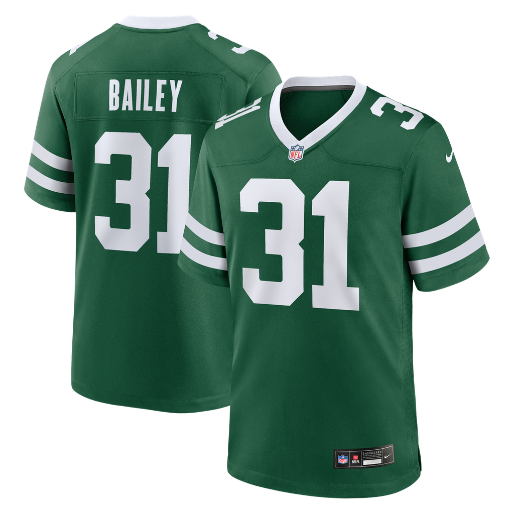 David Bailey New York Jets Team Game Jersey - Green