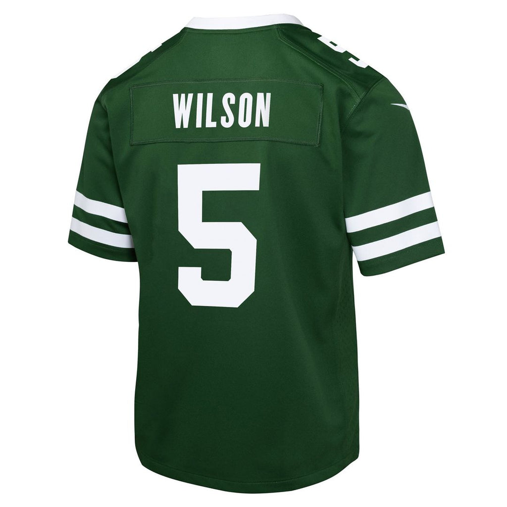 Garrett Wilson New York Jets Youth Game Jersey - Black