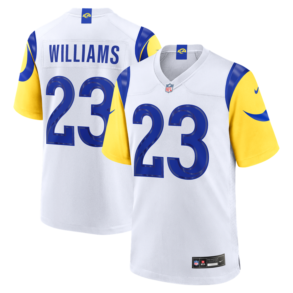 Kyren Williams Los Angeles Rams White Game Player Jersey - White