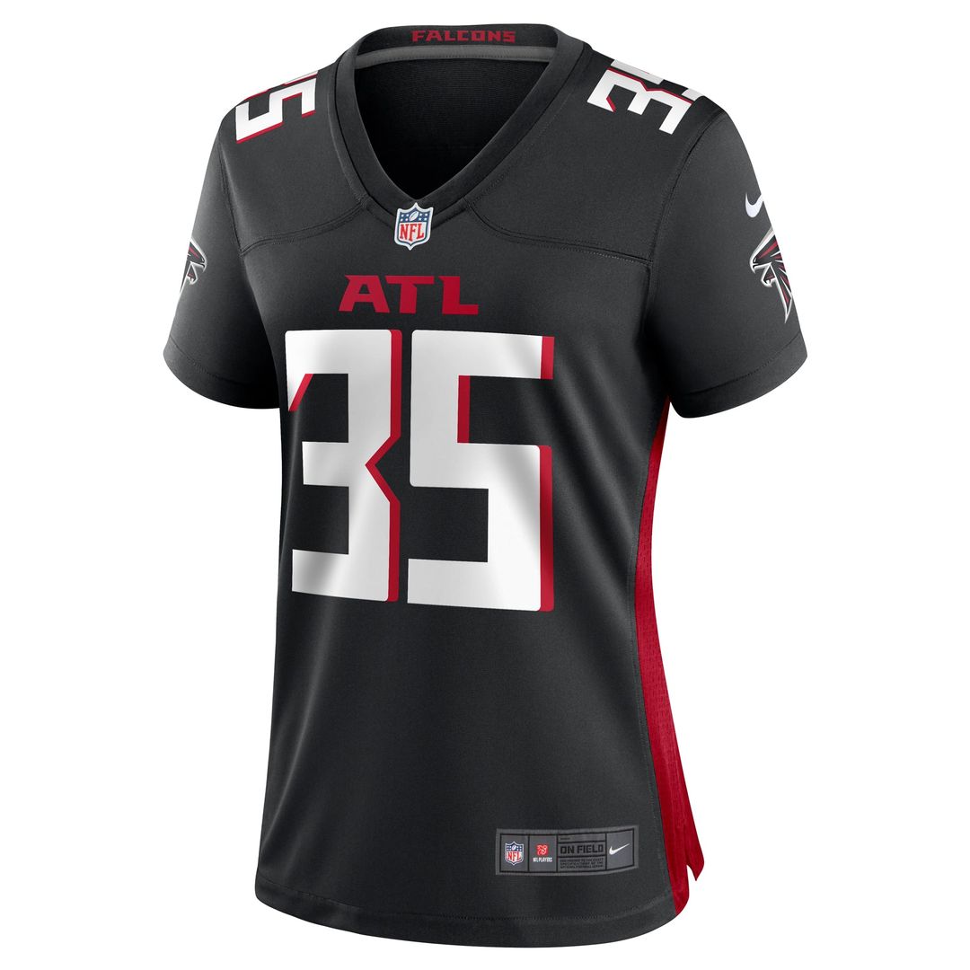Natrone Brooks Atlanta Falcons Women's Team Game Jersey - Black
