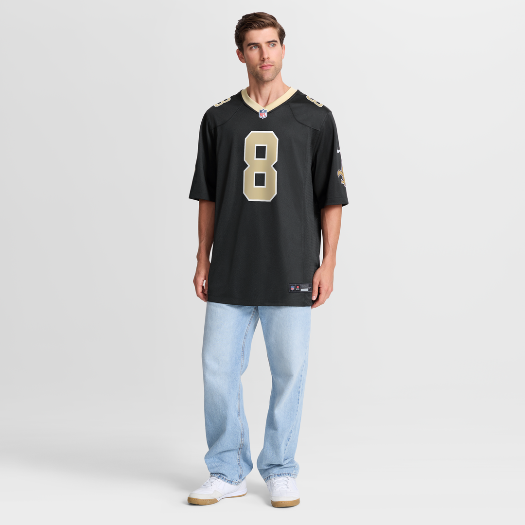 Archie Manning New Orleans Saints Game Retired Player Jersey - Black