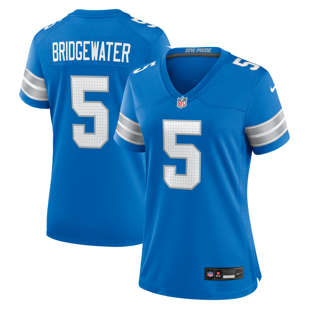 Teddy Bridgewater Detroit Lions Women's Team Game Jersey - Blue