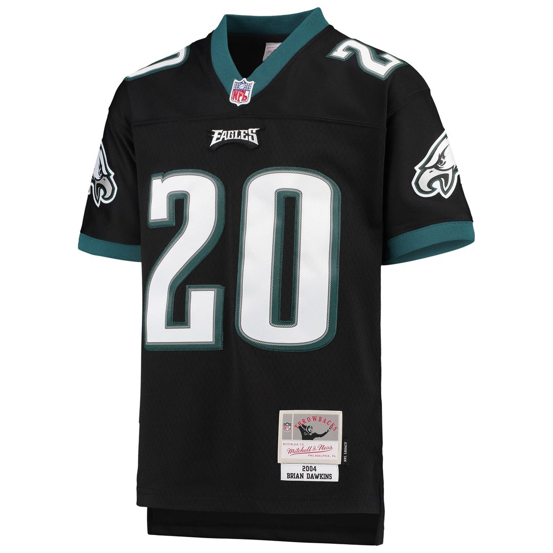 Brian Dawkins Philadelphia Eagles Youth 2004 Legacy Retired Player Jersey - Black