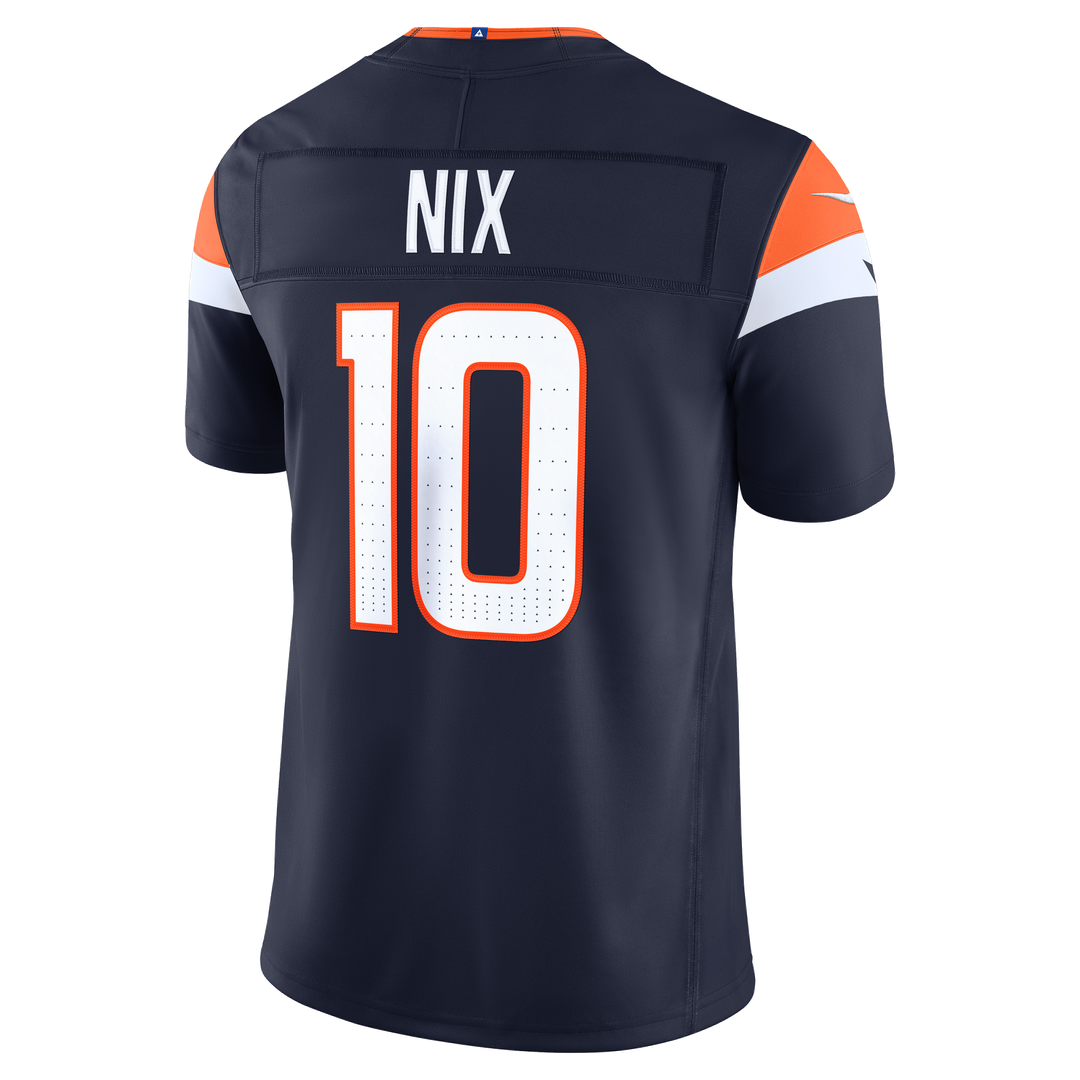 Bo Nix Denver Broncos Alternate Vapor F.U.S.E. Stitched Limited Jersey - Navy