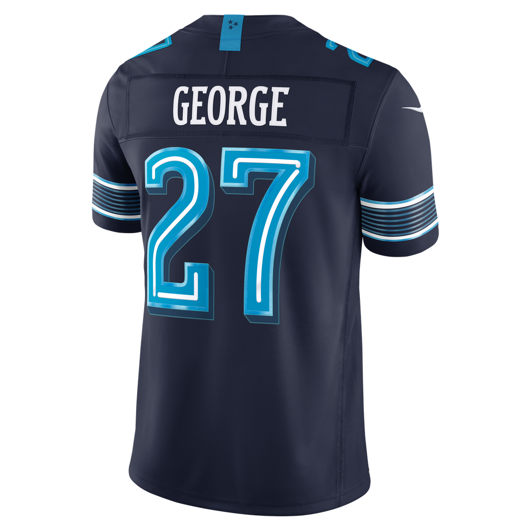Eddie George Tennessee Titans 2026 Rivalries Collection Stitched Limited Jersey - Navy