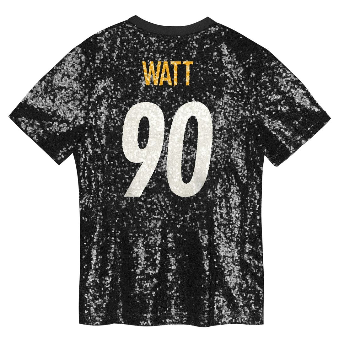 T.J. Watt Pittsburgh Steelers Women's Player Name & Number V - Neck Fashion Jersey - Black