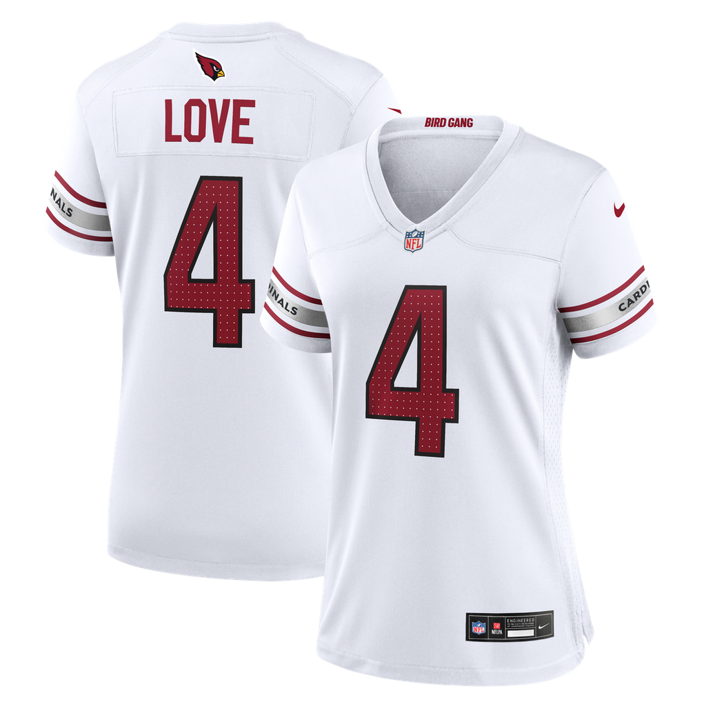 Jeremiyah Love Arizona Cardinals Women's Game Jersey - White