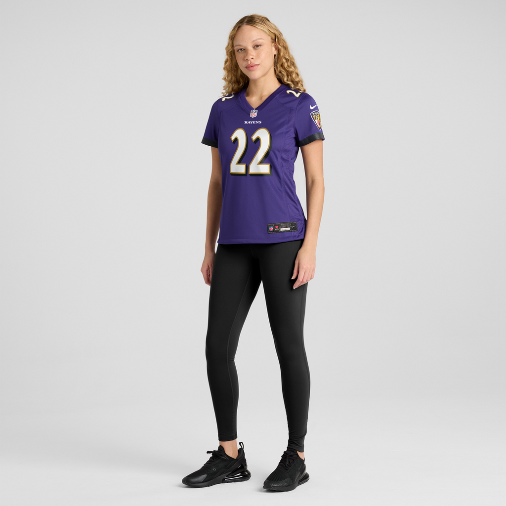 Derrick Henry Baltimore Ravens Women's Game Player Jersey - Purple