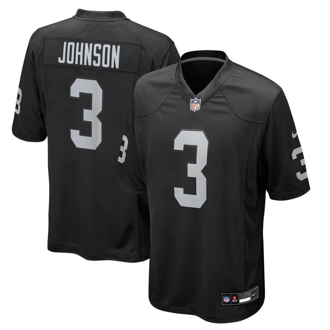 Taron Johnson Las Vegas Raiders Team Game Jersey - Black