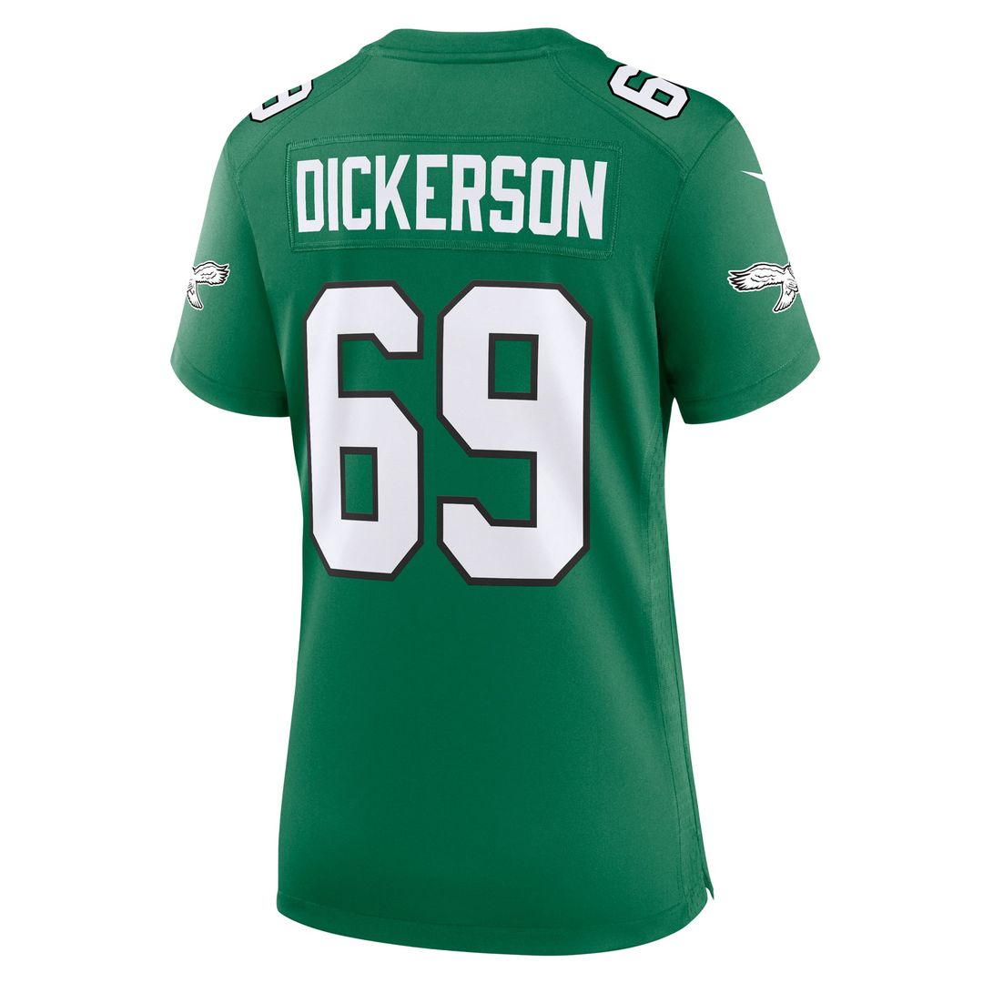 Landon Dickerson Philadelphia Eagles Women's Alternate Game Jersey - Kelly Green