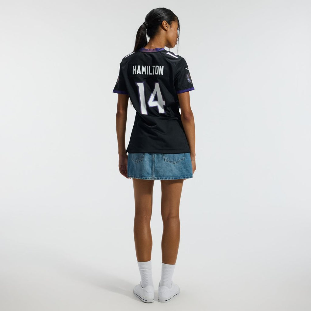 Kyle Hamilton Baltimore Ravens Women's Team Game Jersey - Purple