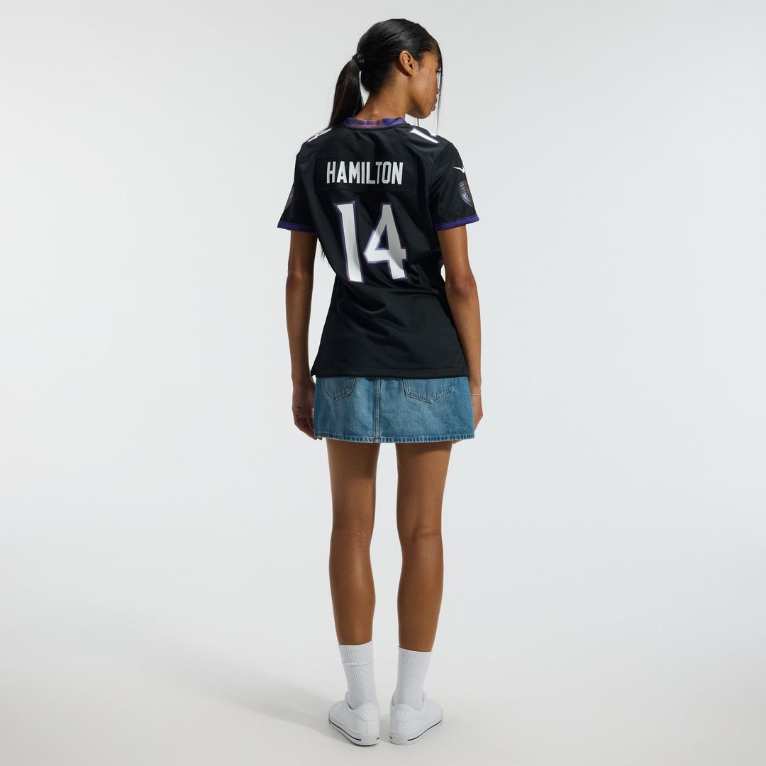 Kyle Hamilton Baltimore Ravens Women's Team Game Jersey - Purple