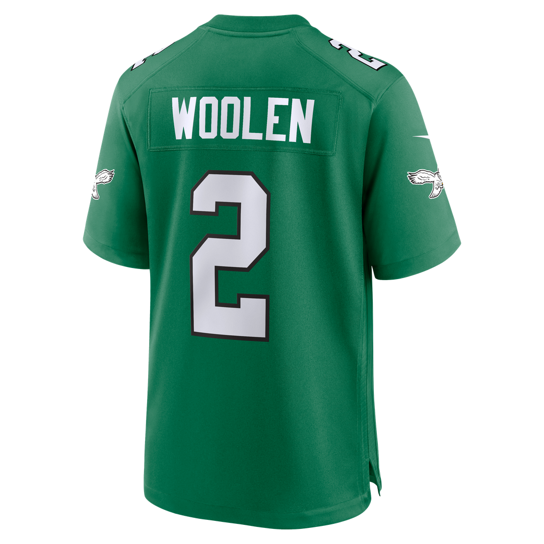 Tariq Woolen Philadelphia Eagles Team Game Jersey - Midnight Green