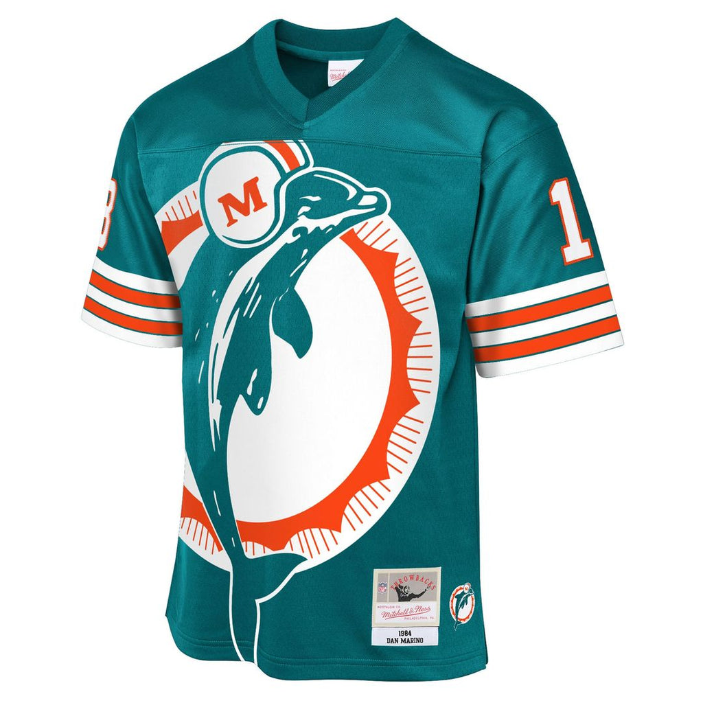 Dan Marino Miami Dolphins Youth 1984 Throwback Fashion Jersey - Aqua