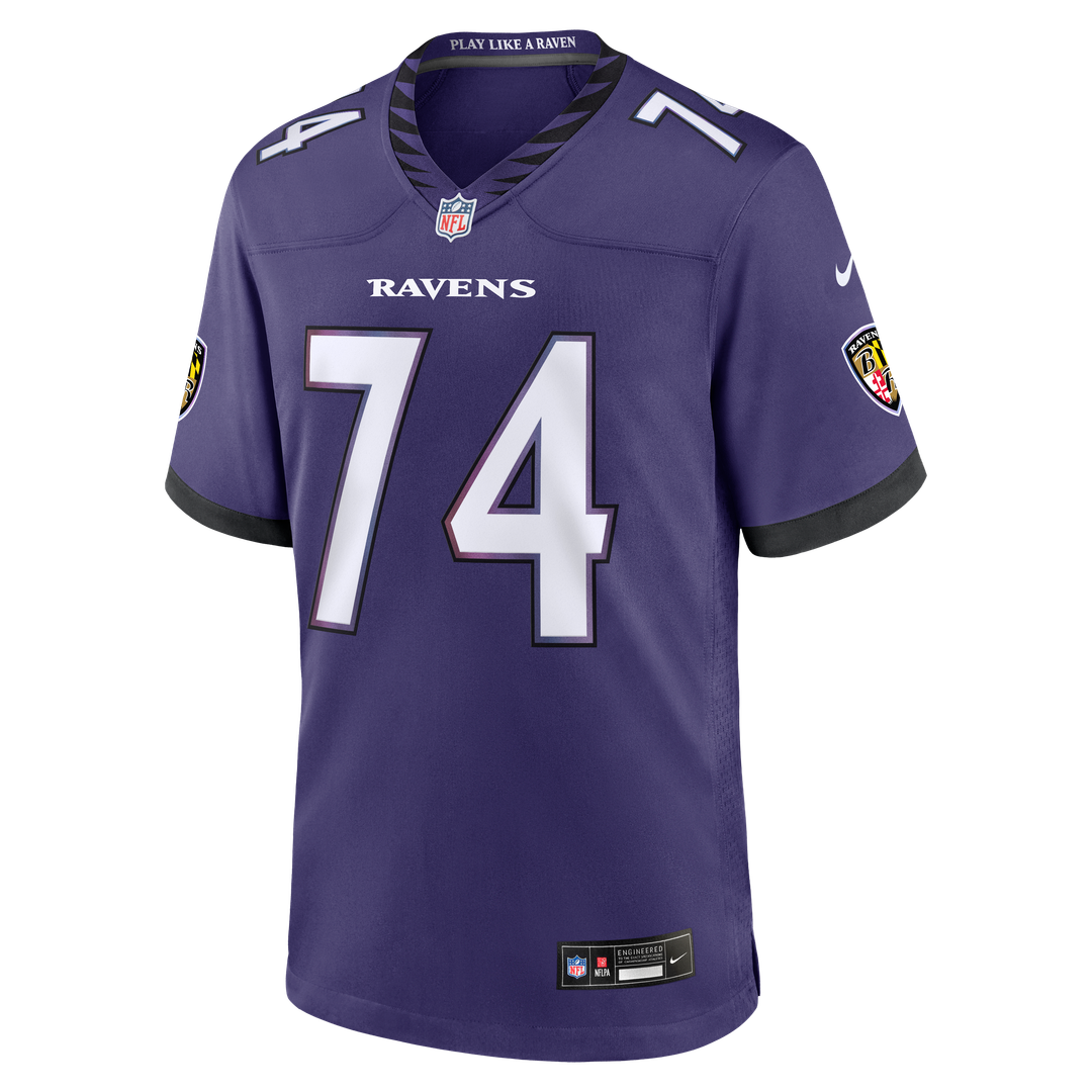 John Simpson Baltimore Ravens Team Game Jersey - Purple