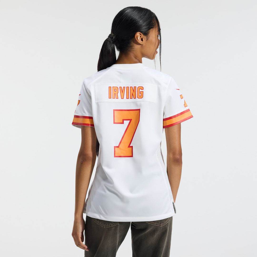 Bucky Irving '76 Tampa Bay Buccaneers Women's Game Jersey - White