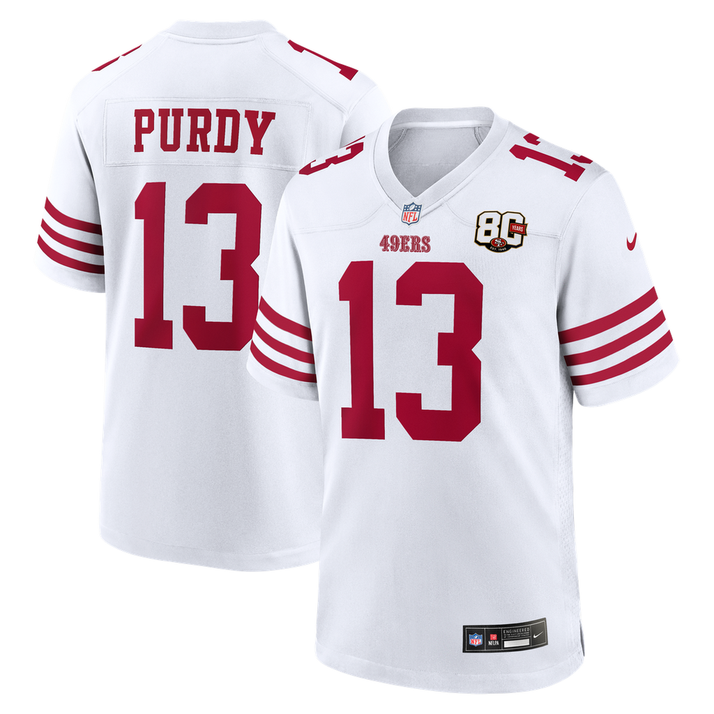 Brock Purdy San Francisco 49ers 80th Anniversary Game Jersey - White