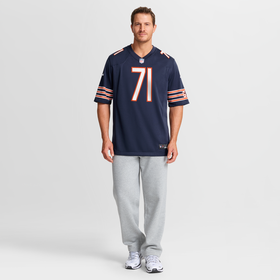 Jedrick Wills Jr. Chicago Bears Team Game Jersey - Navy