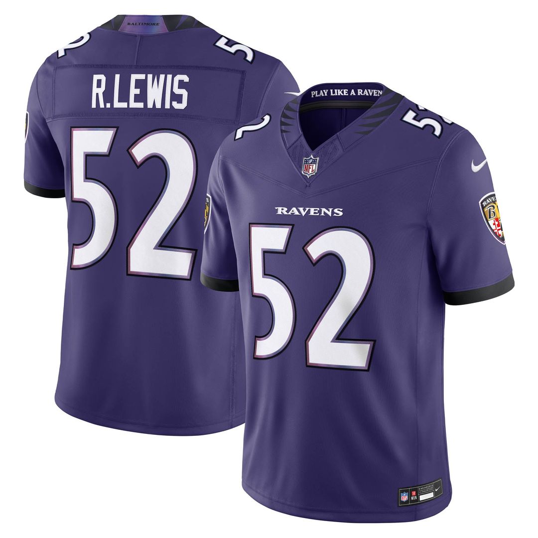 Ray Lewis Baltimore Ravens Alternate Vapor F.U.S.E. Stitched Retired Player Limited Jersey - Black
