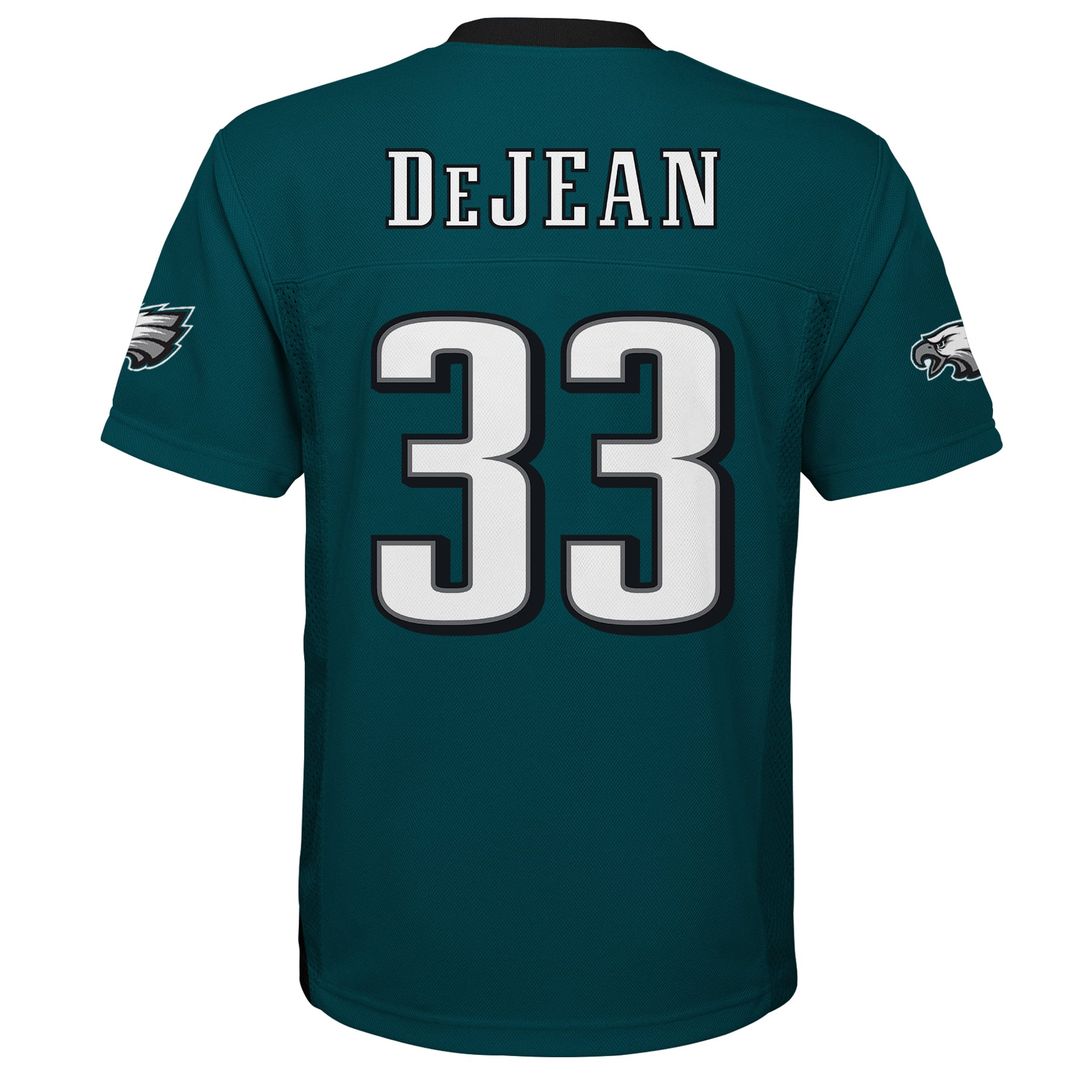 Cooper DeJean Philadelphia Eagles Outerstuff Youth Team Replica Jersey - Midnight Green