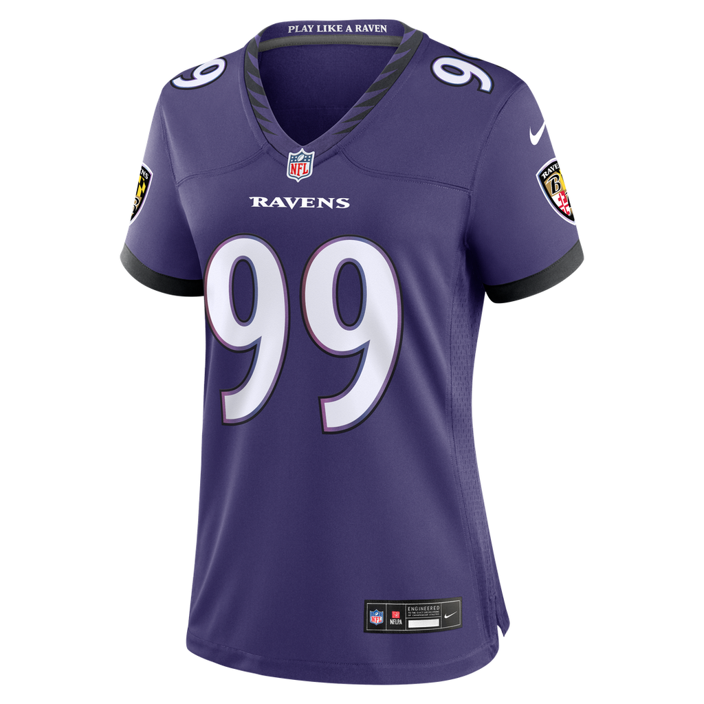 Rayshaun Benny Baltimore Ravens Women's Team Game Jersey - Purple
