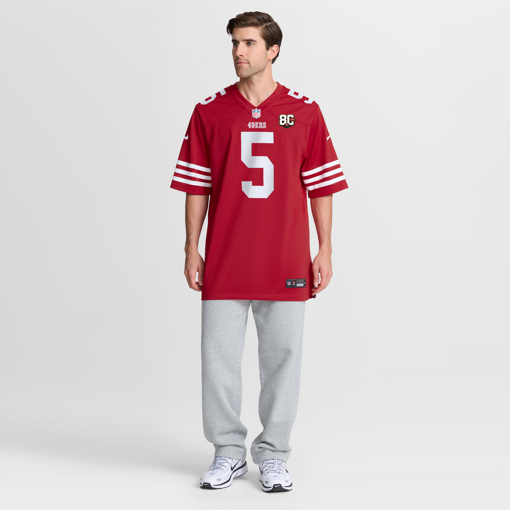 Mike Evans San Francisco 49ers 80th Anniversary Game Jersey - Scarlet