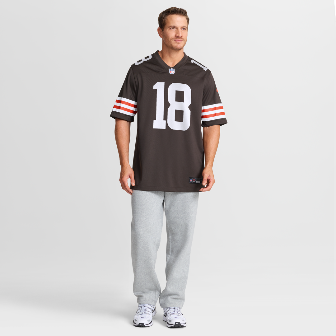 Joe Royer Cleveland Browns Game Jersey - Brown