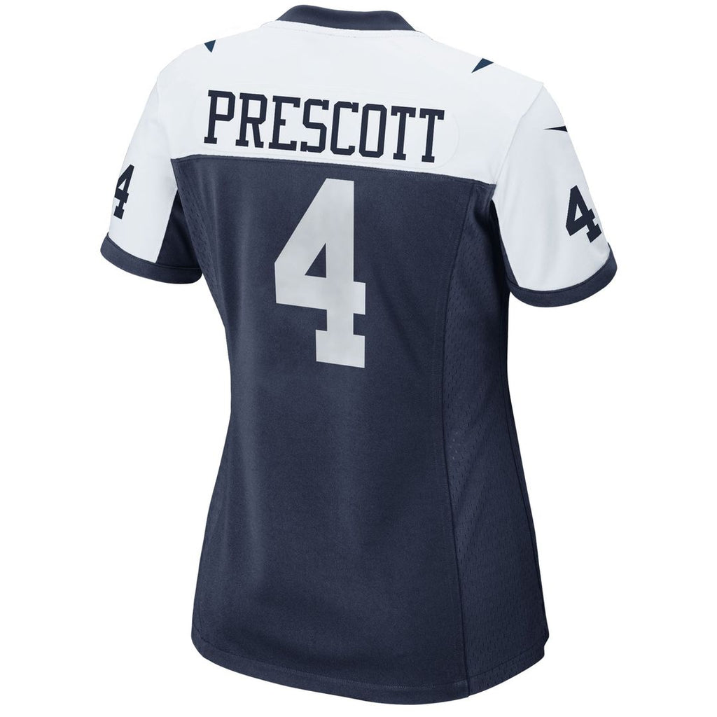 Dak Prescott Dallas Cowboys Women's Alternate Game Team Jersey - Navy
