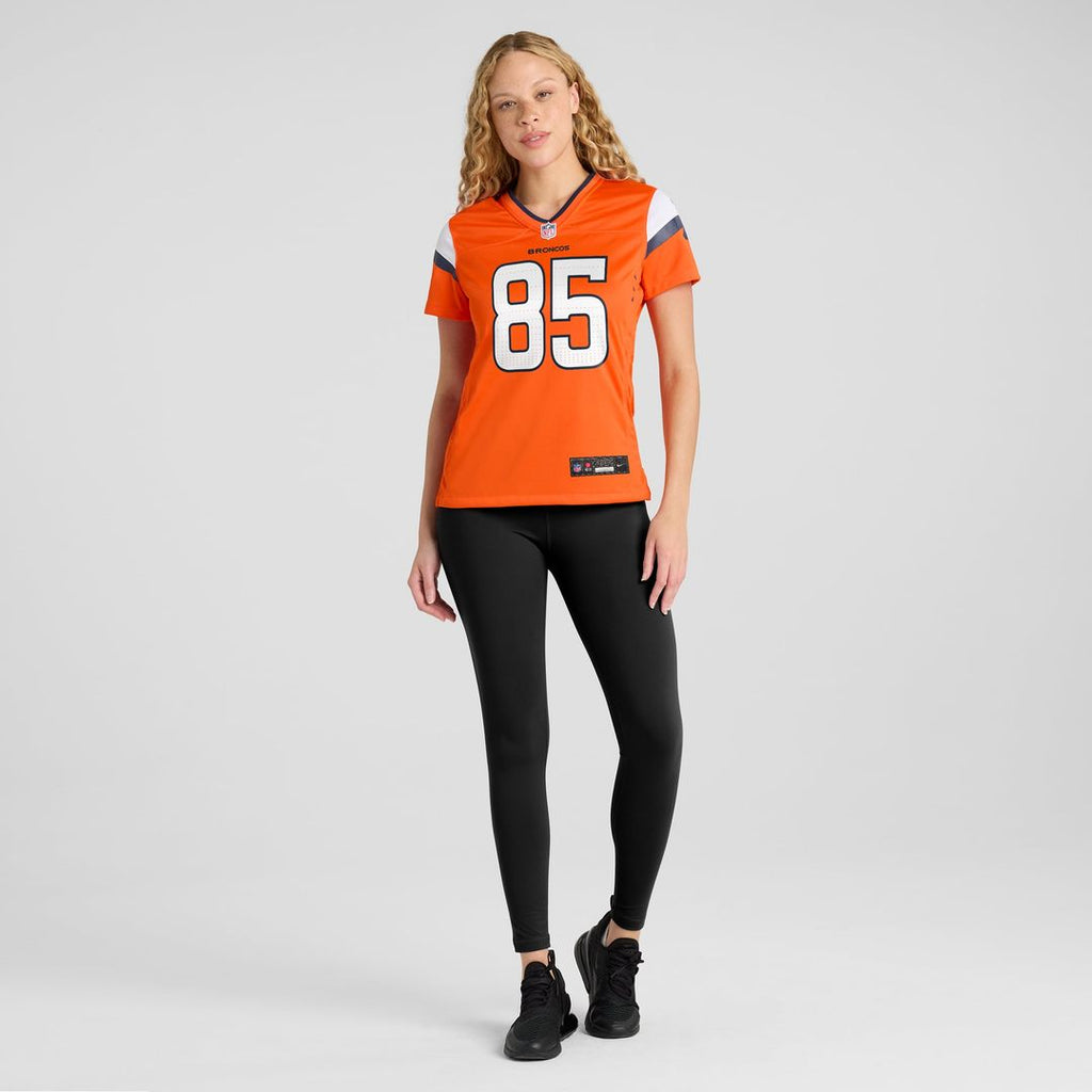 Lucas Krull Denver Broncos Women's Team Game Jersey - Orange