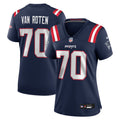 Greg Van Roten New England Patriots Women's Team Game Jersey - Navy