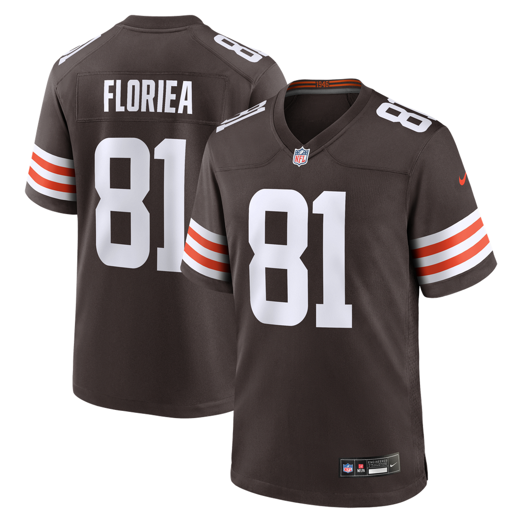 Luke Floriea Cleveland Browns Team Game Jersey - Brown